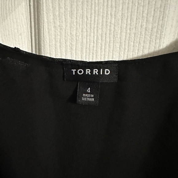Torrid Black Ruffle Top - Picture 3 of 3